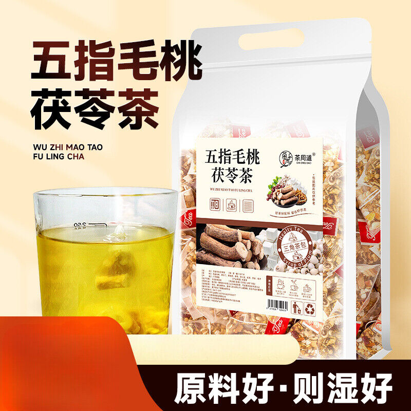 Health Tea Five Fingers Peach and Poria Tea Wu Zhi Mao Tao 250g Triangle Bag Main image
