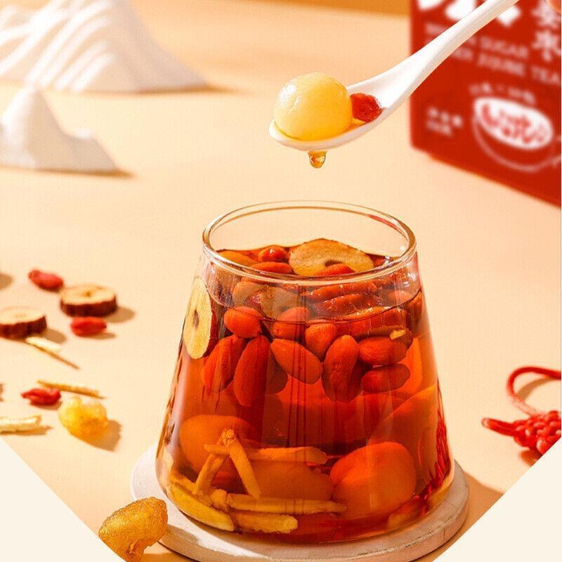 Rose blood black sugar tea Brown sugar ginger jujube tea longan wolfberry