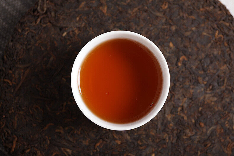 HelloYoung 357g Puerh Tea Leaves Nannushan Old Aged Ripe Tea Yunnan Seven Seed Cake Tea