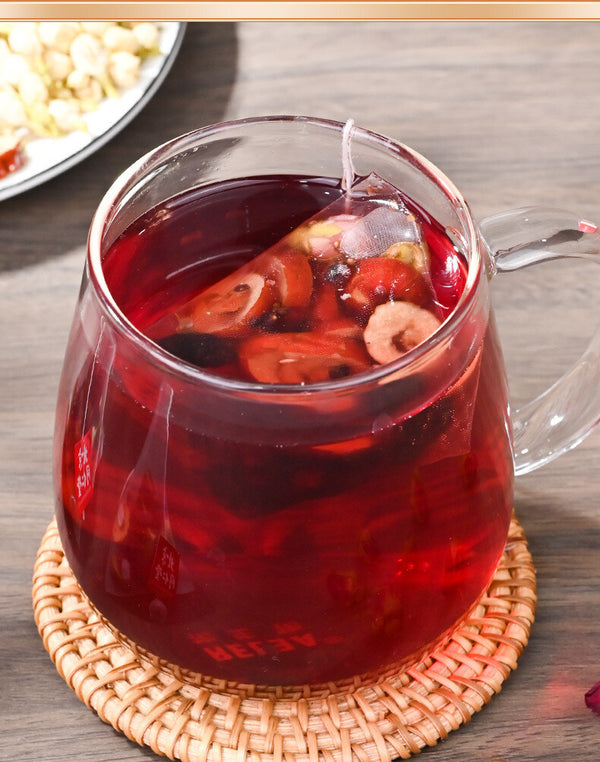 Beijing TongRenTang Rose Roselle Tea Red Date Mulberry Jasmine Health Tea