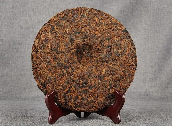 Yunnan Tea King Golden Cake Ripe Puerh Compressed Cake 357g Qizi Cake Tea