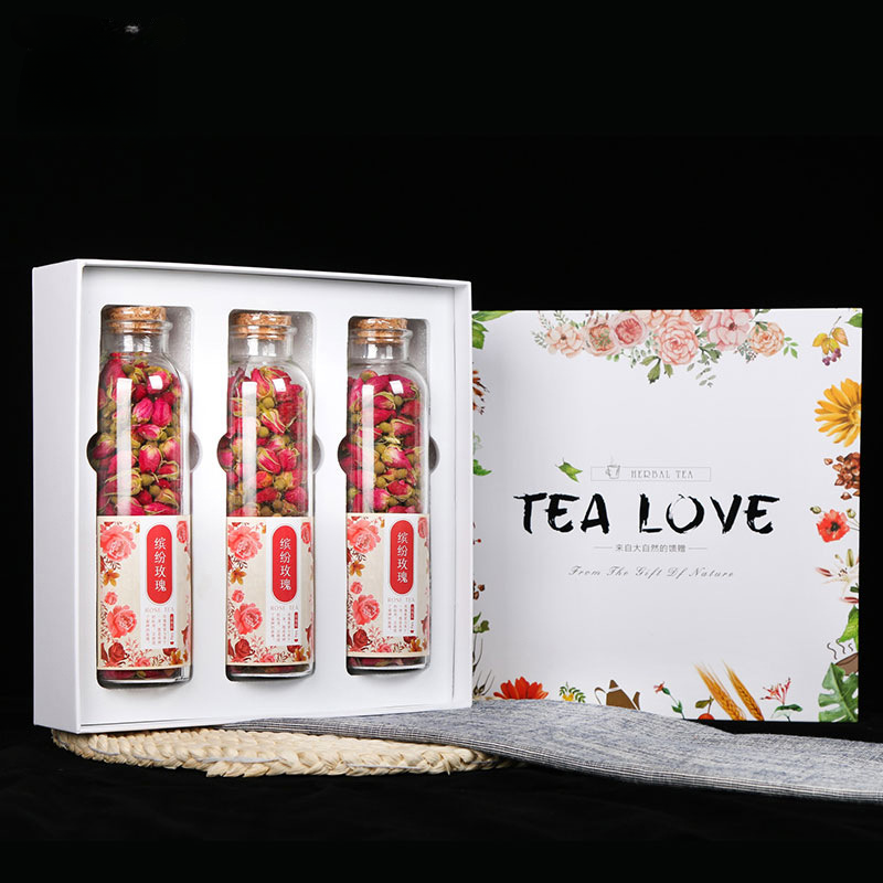 HelloYoung 150G Rose tea, osmanthus box, flower fruit tea, gift box, flower tea Secondary image