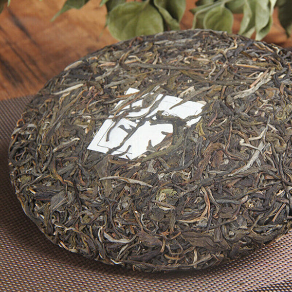 HelloYoung 357g Top Pu'er Raw Tea Menghai Authentic Ancient Tree Pu-erh Tea Brick Green Tea
