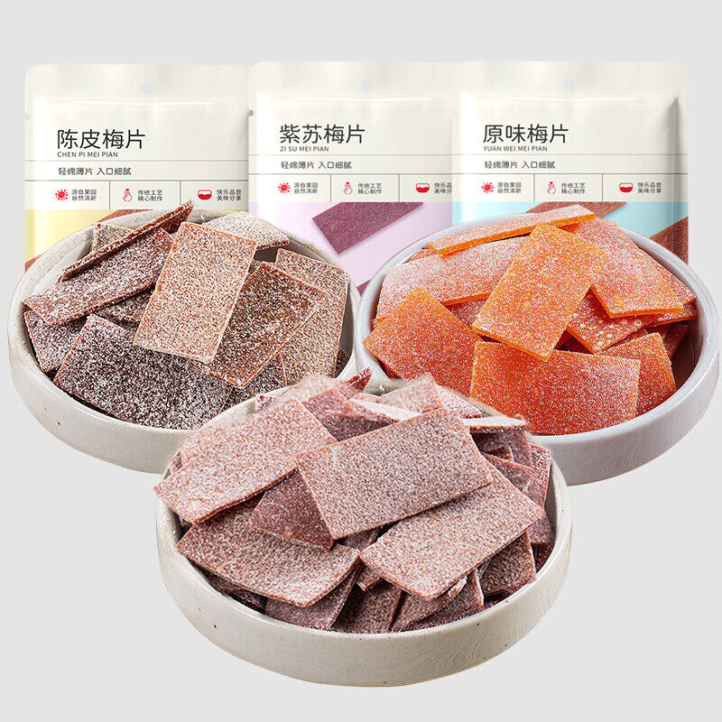 Japanese Style Plum Slices Natural Flavor Snacks Small Pack