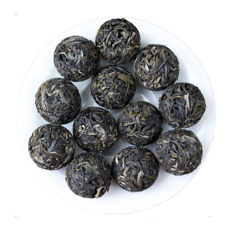 HelloYoung Dragon Pearl Tea Raw Pu-erh Tea White Moonlight White DianhuoTea From 10 pcs.