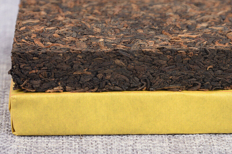 HelloYoung Yunnan Pu'er Ripe Tea Golden Bud Ripe Tea Brick 250g