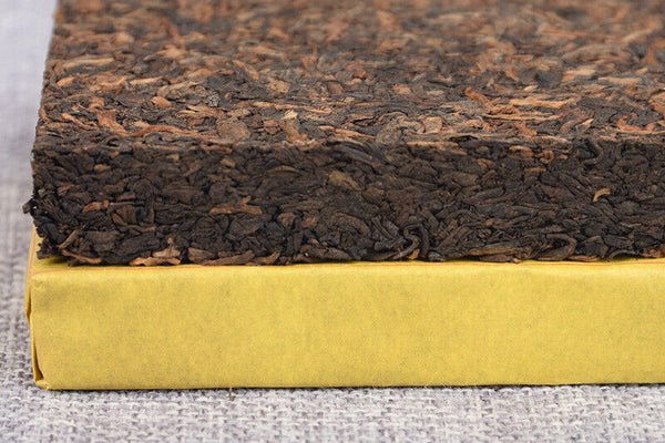HelloYoung Yunnan Pu'er Ripe Tea Golden Bud Ripe Tea Brick 250g