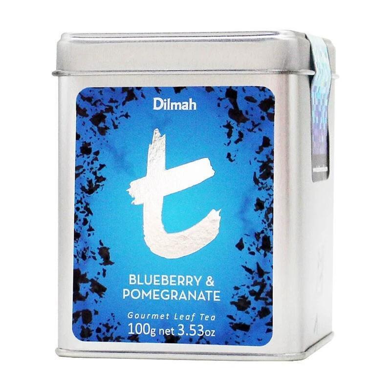 Fruity Loose Tea 100g Tin Dilmah T Blueberry Pomegranate Flavored Black Tea Secondary image