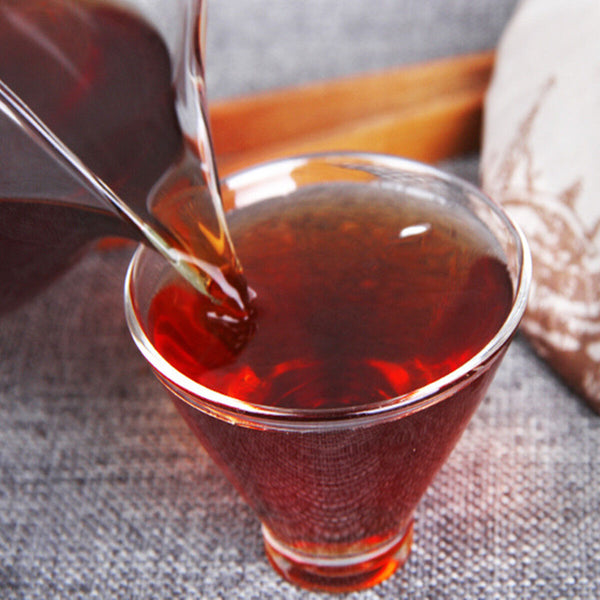 357g/12.59oz Handmade Organic Cooked Pu-erh Tea  Natural Old Puer Black Tea Cake