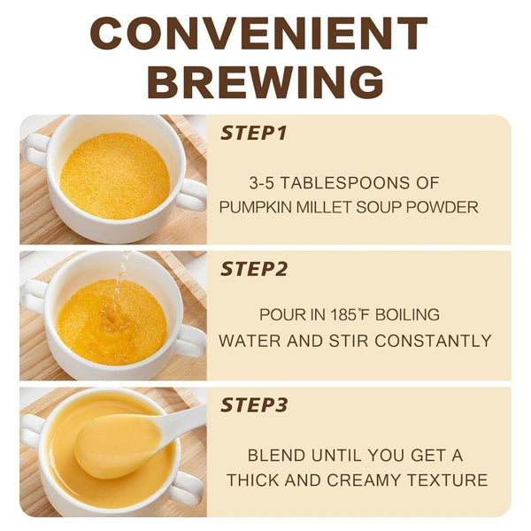 Chinese Pumpkin Millet Corn Soup Powder 500g Instant Breakfast