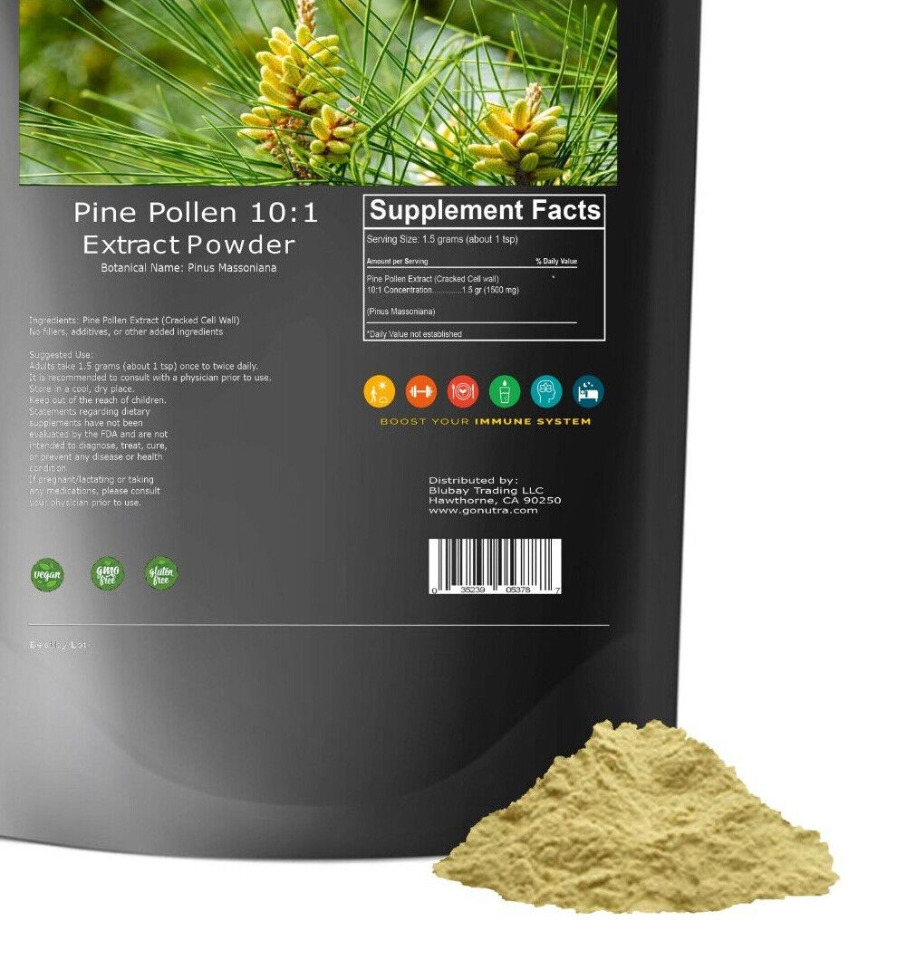 Pine Pollen Powder Non Gmo 1.1lb Main image