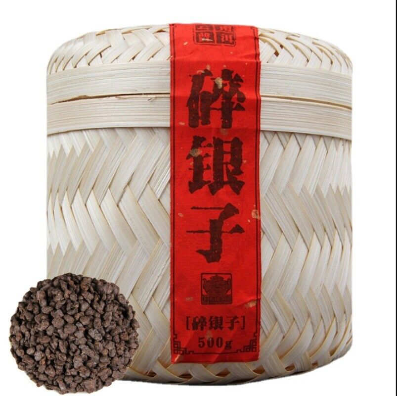HelloYoung Yunnan Pu'er Tea Pu'er Ripe Tea Crushed Silver Old Tea Head Craft Tea 500g/1.1lb