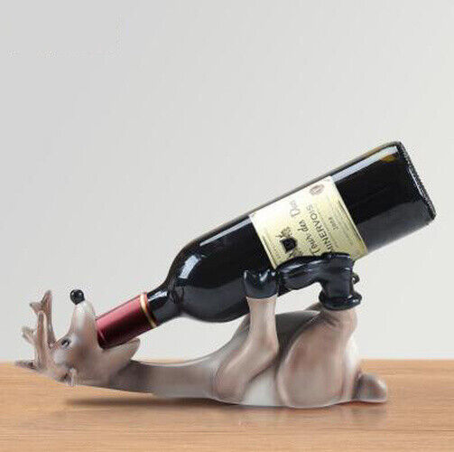 Wine Bottle Shelf Resin Drunk Deer Wine Rack Wine Holder Home Decoration Crafts