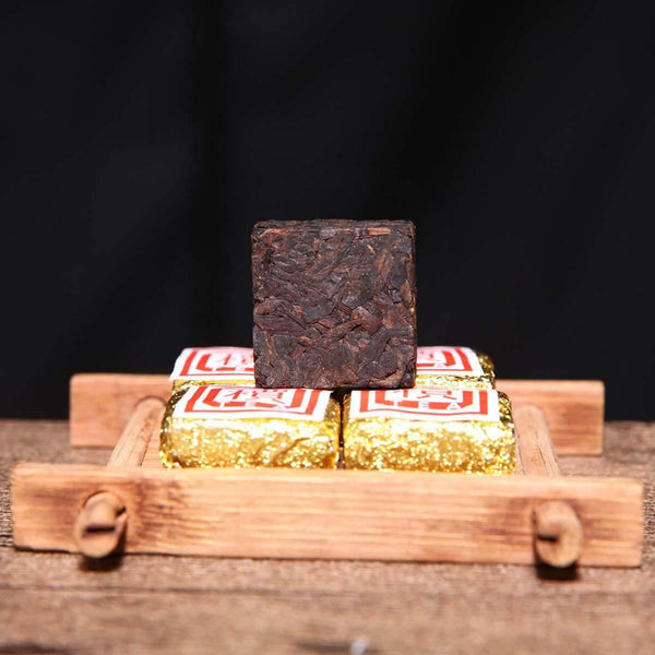 HelloYoung 50g-500g Yunnan Bulk Ripe Puerh Tea Bohai Square Mini Puer Tea Brick Tea 1Pc/Cup