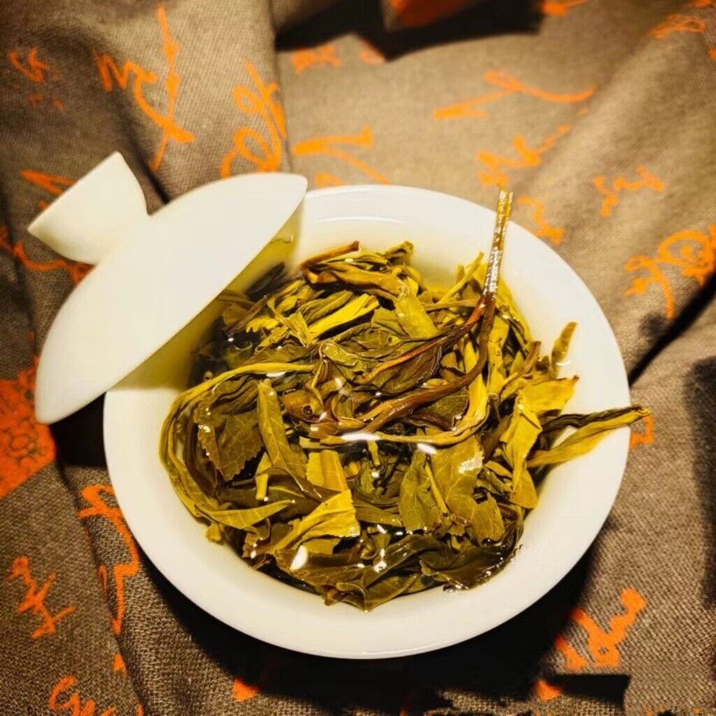 HelloYoung Yunnan Tea Jingmai Early Spring Cow Cake Handmade Puerh Tea Raw Tea 357g