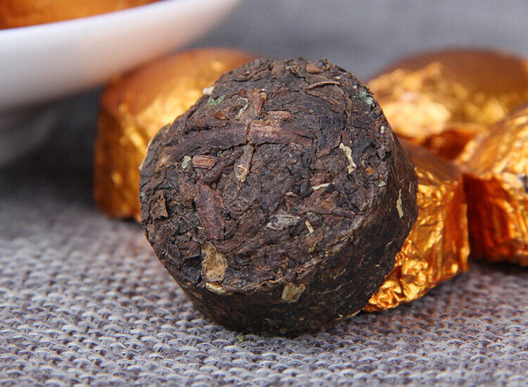 HelloYoung 500g Cloth Bag Puerh Tea Glutinous Aroma Ripe Tea Pu'er Small Tuocha