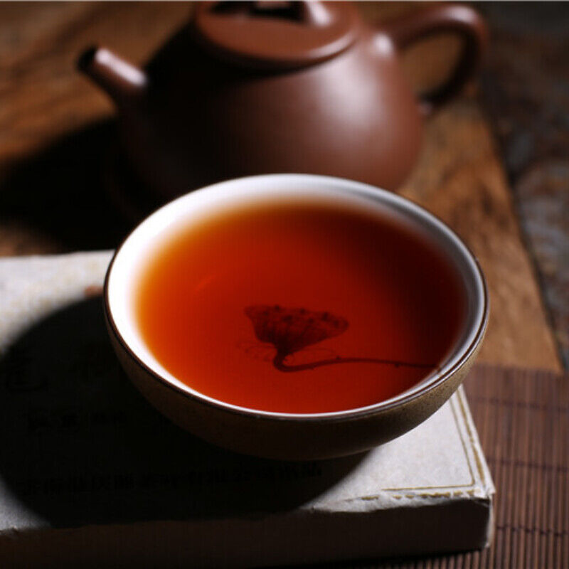 HelloYoung TeaPuerh Cooked Black Tea Healthy Drink 250g Chinese Tea Banzhang Pu-Erh Tea Brick