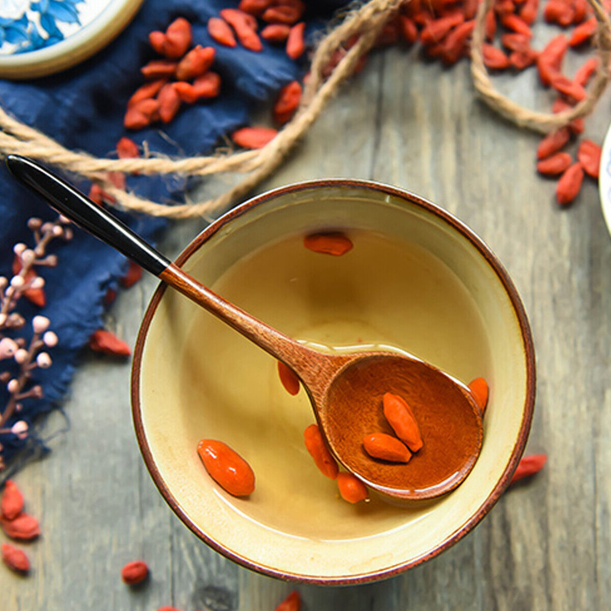 HelloYoung Natural Wolfberry Goji Berries Lycium Chinese Pure No need Wash Green Food Tea