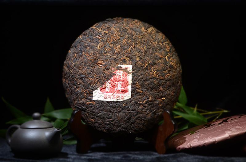 357g Top Grade Original Ripe Pu-erh Cooked Tea Cake Shu Pu'er Tea Free Shipping Secondary image