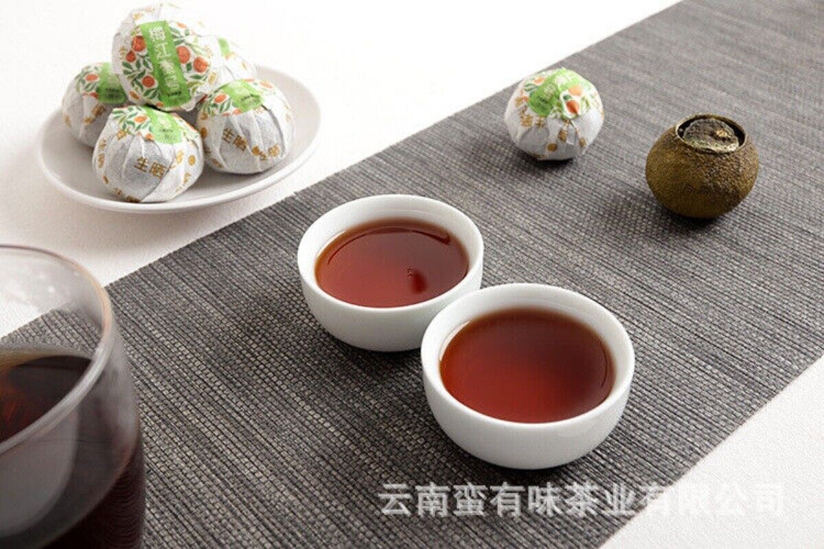 Yunnan Puerh Tea Leaves, Xinhui Xiaoqingkang Puerh Ripe Tea 500g Bulk