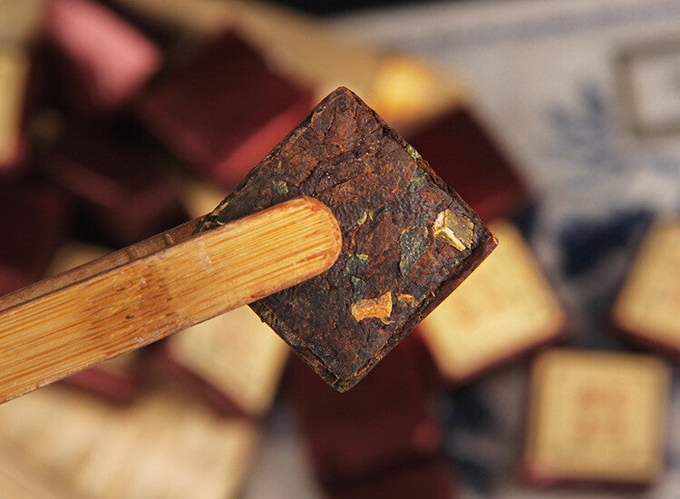 Sticky Rice Square Brick Tea Strong Flavor Pu-erh Ripe Tea Ancient Tree