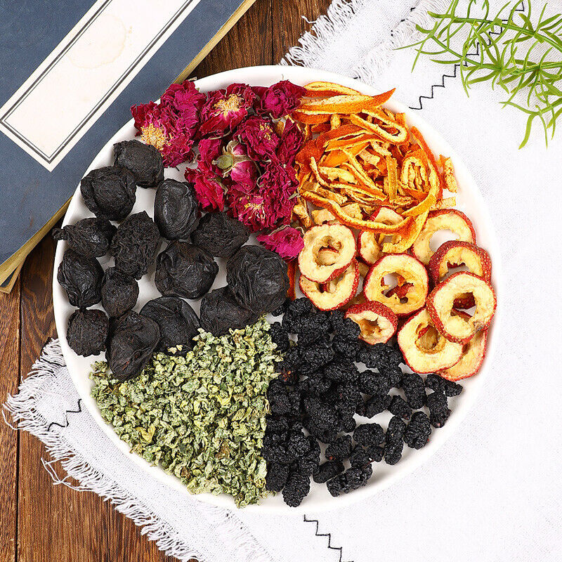 HelloYoung Dark plum hawthorn lotus leaf tea flowers and plants cold brewed tangerine tea