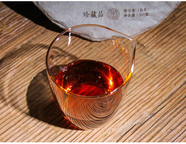 HelloYoung 357g Yunnan Pu'er Tea Ripe Tea The More Ages Better Smells Pu'er Ripe Tea Cake