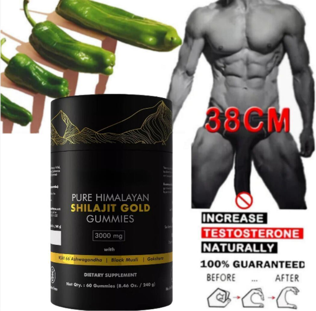 Pure Himalayan Shilajit Gummies Immune Support with Ashwagandha,Chaga Mushroom