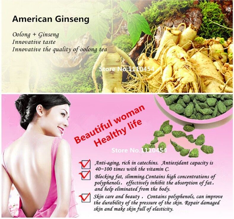 Ginseng Oolong Tee 250g  Abnehmen Tee Gesundheit Organischer Tee Loses Blatt