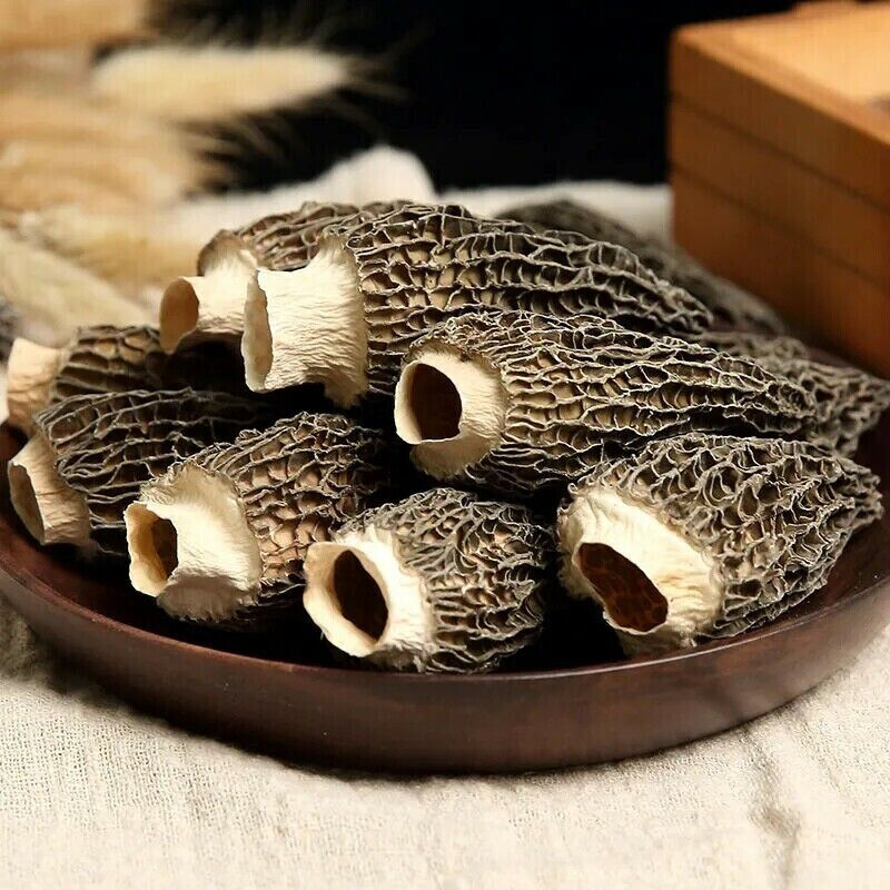 HelloYoung 羊肚菌High Quality MOREL-DRIED-MUSHROOMS Natural Chinese Specialty Original 50g
