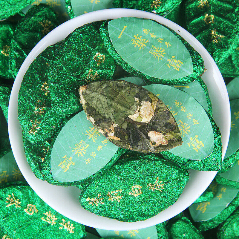 Small Tea Cakes Jasmine White Tea Floral Aroma Jasmine Flower Aged White Tea Secondary image