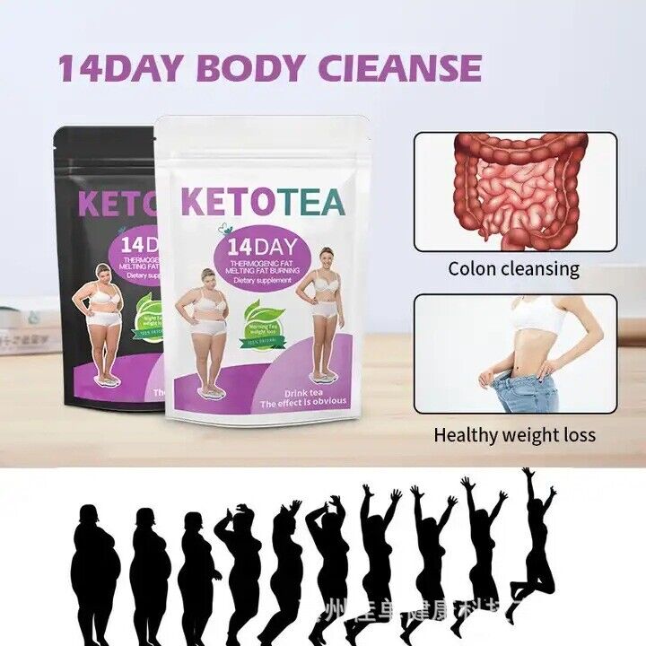 KETO TEA 14 / 28 / 60day Detox Colon Cleanse Fat Burn Weight Loss Tea Health Tea