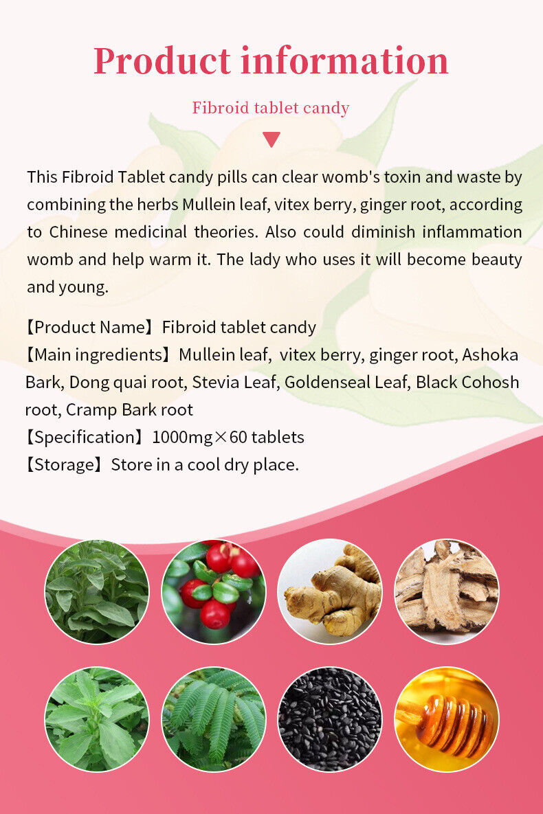 Fibroid Tablet Candy Fertility Womb 60 Tablets