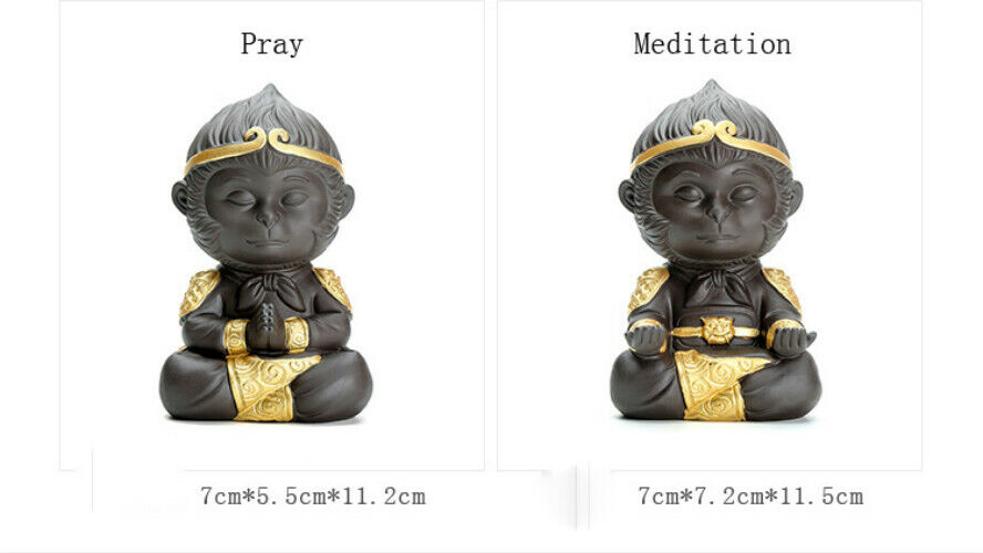 Tea Pets Chinese Purple Tea Pet Clay Kung Fu Tea Set Monkey King Tea Accessories