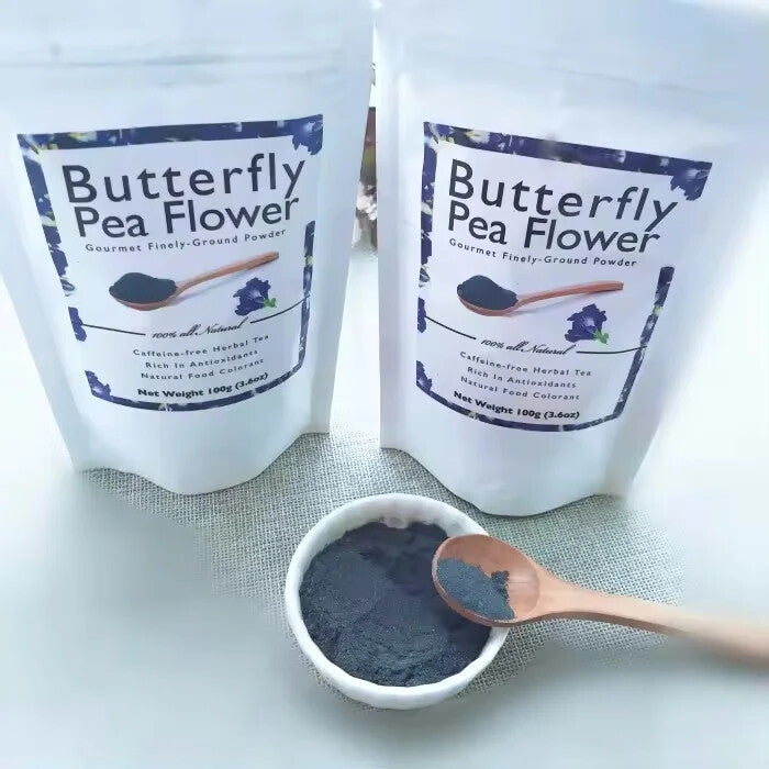 Bulk High Quality 100% Natural Butterfly Pea Flower Powder Tea 50g 500g Main image