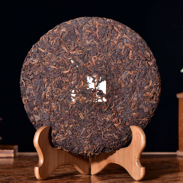 HelloYoung TeaPu'er Cooked Tea Cake Tribute Tea Health Drink 357g Yunnan Pu-Erh Black Tea