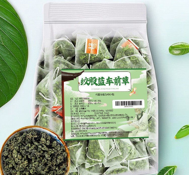 Premium Gynostemma and Plantain Tea Triangle Bags 3g Herbal Drink