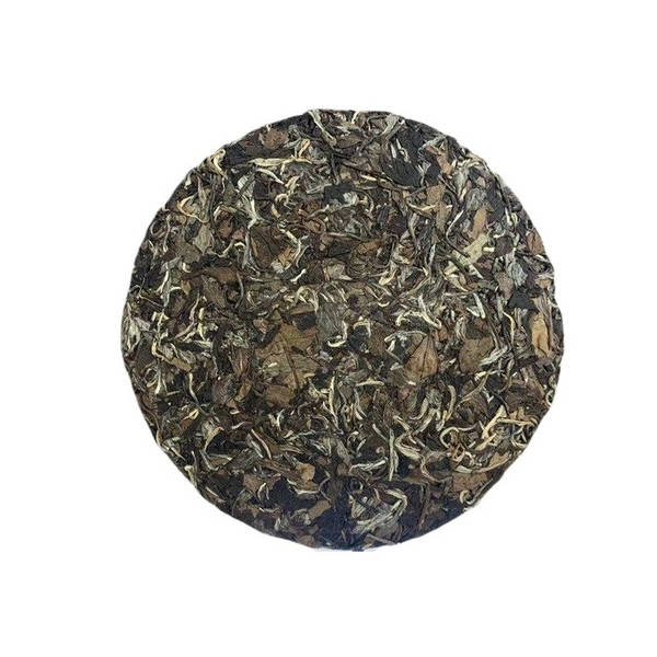 HelloYoung 350g Fuding high mountain white tea aged day sun old tea cake gongmei shoumei