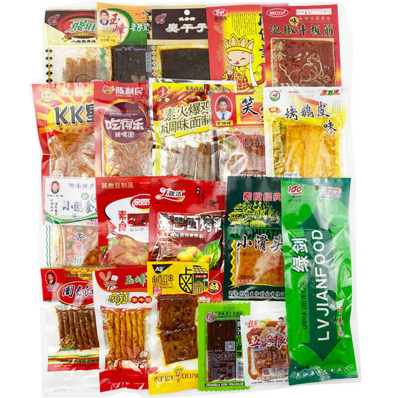 Chinese Specialty Snack Gift Pack Spicy Strips Childhood Snack 怀旧零食8090童年辣条儿时味道