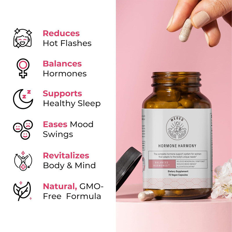 Natural Hormonal Support Capsules for Women Balance Hormones and Wellness