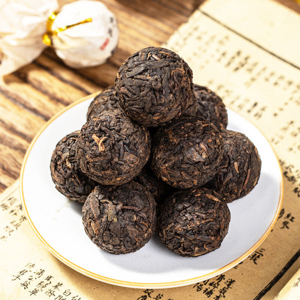 Wholesale factory price compressed fermented/ripe puerh tea flavored Chinese