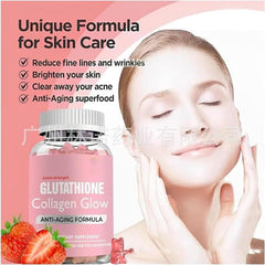 Glutathione Collagen glow anti-aging skin whitening gummies 60 gummies