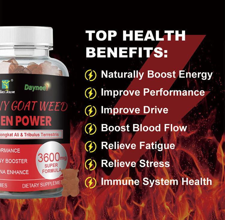 Horny Goat Weed Men Power Gummies MACA Health Gummies