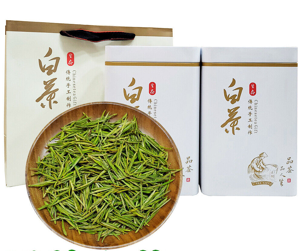 HelloYoung New Tea White Tea Green Tea Mao Feng Type White Leaf Tea Tin 500g/1.1lb Main image