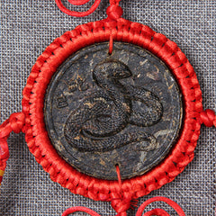 HelloYoung 12 Pcs Ripe Puerh Tea Zodiac Craft Pendant Decorative Gifts Organic China Yunnan