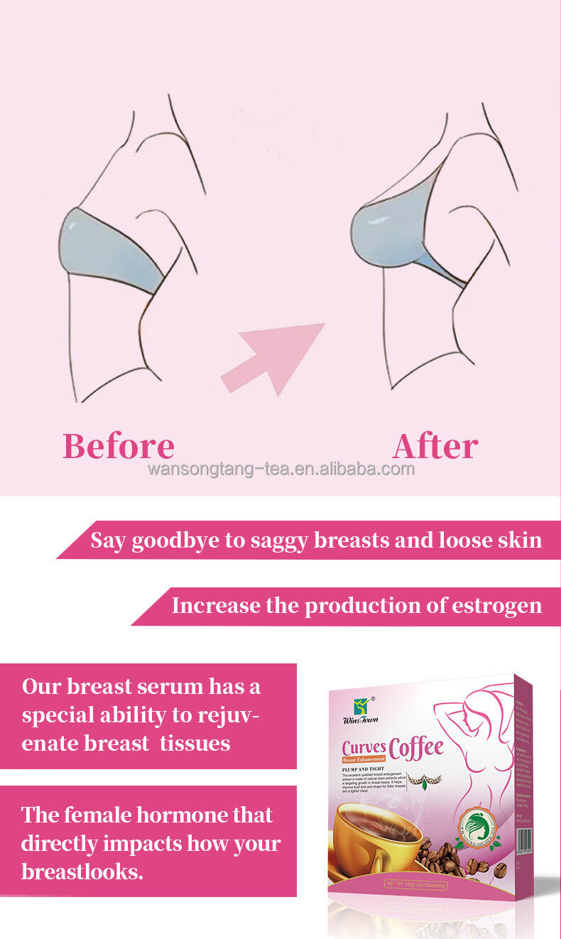 Breast Enlargement Coffee Herbal Big Herbal Big Breast Coffee 12g*16Sachets