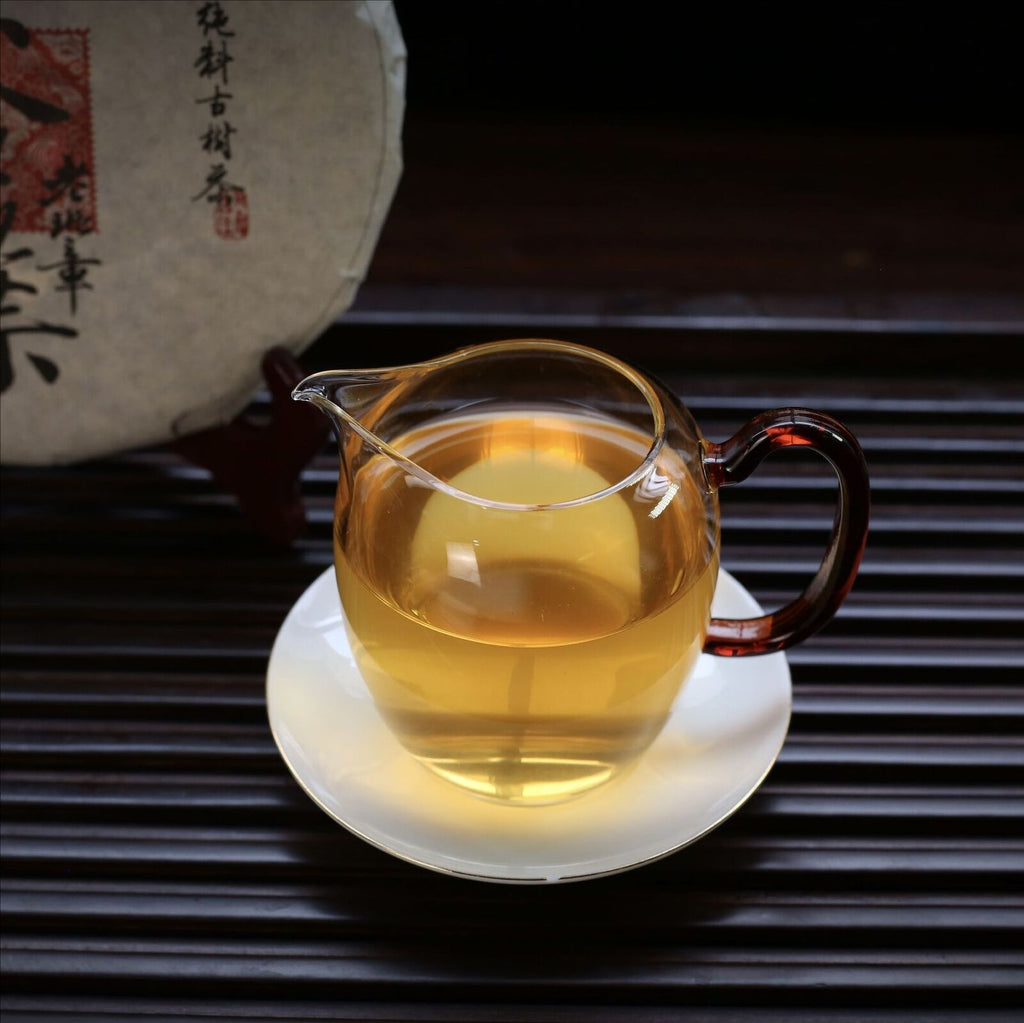 HelloYoung Lao Banzhang Golden Leaf Yellow Tablet Tea Yunnan Pu'er Tea Raw Tea 357g/12.59oz