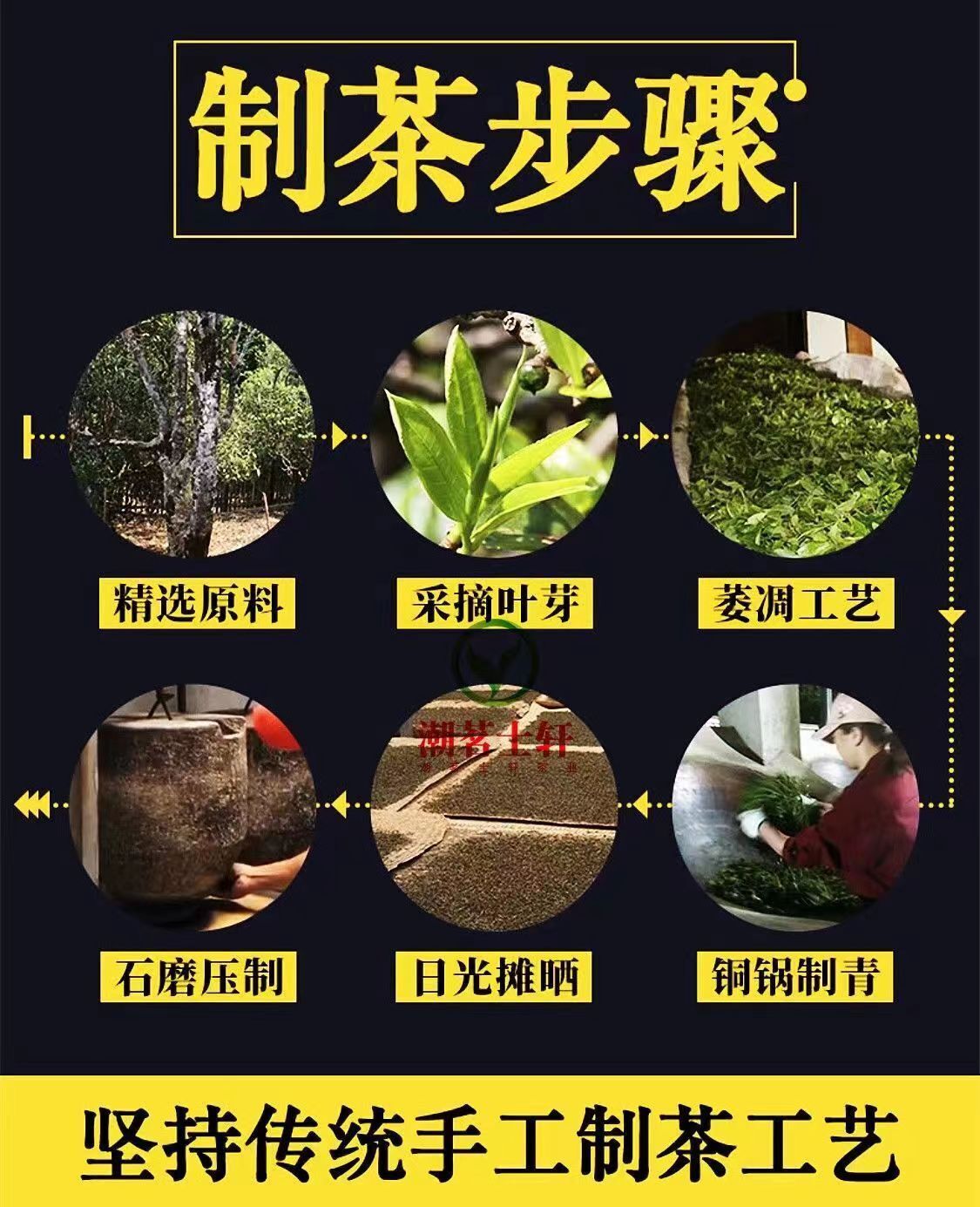 HelloYoung Yunnan Ancient Tree Old Pu'er Tea Cake Ripe Tea Cake 357g