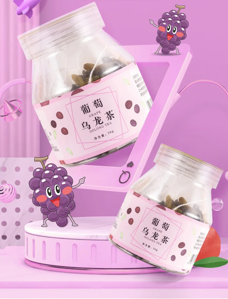 Popular Substitute Tea Sweet and Acid Independent Packaging Grape Oolong Tea
