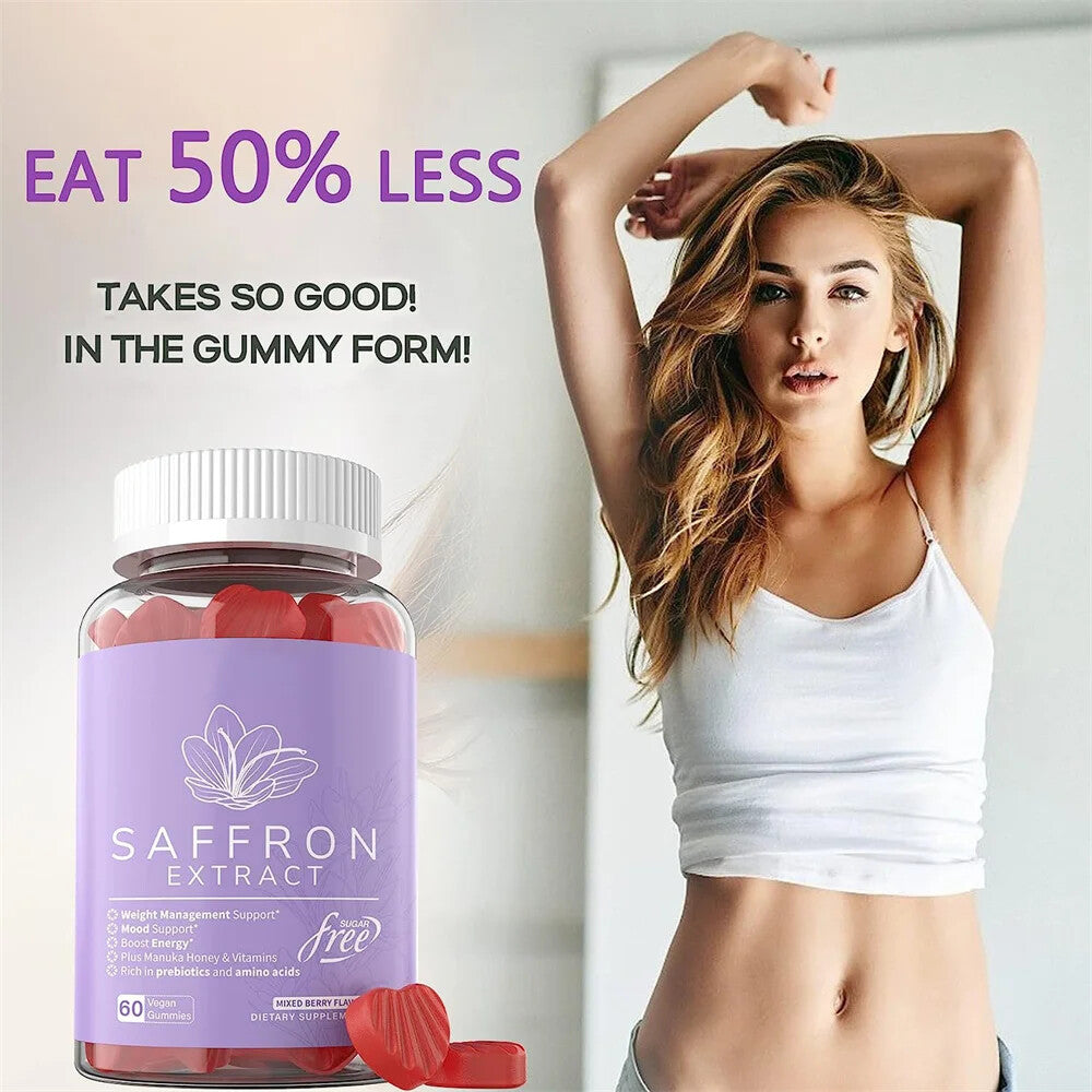 Saffron Gummies Sugar Free Rhodiola Rosea Saffron Extract Gummy